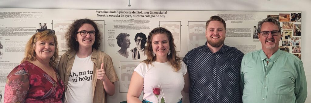 Familjen Hvid-Hansen - sista dagen på Svenska Skolan Costa del Sol